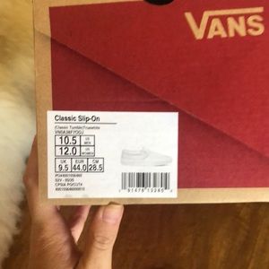 leather vans new with tags